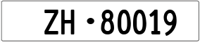Truck License Plate
